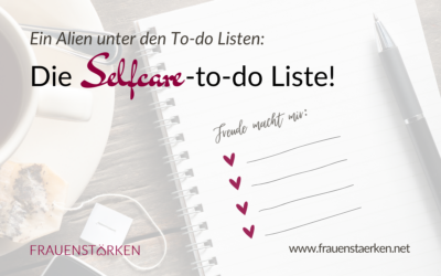 Eine To do Liste für Selbstfürsorge